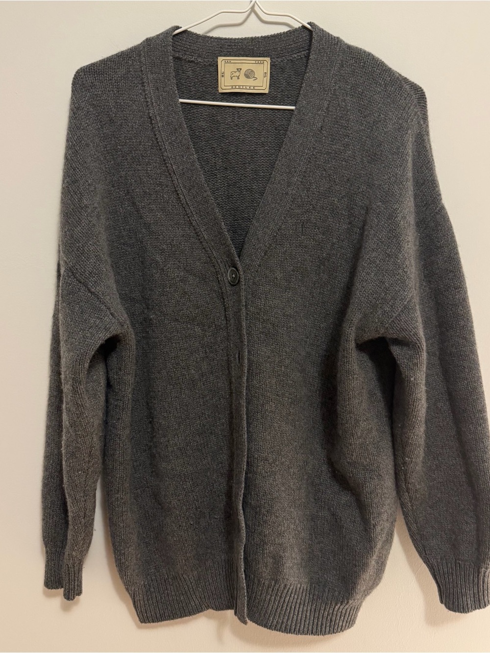 Demylee New York Elrich Cashmere Cardigan Size small grey